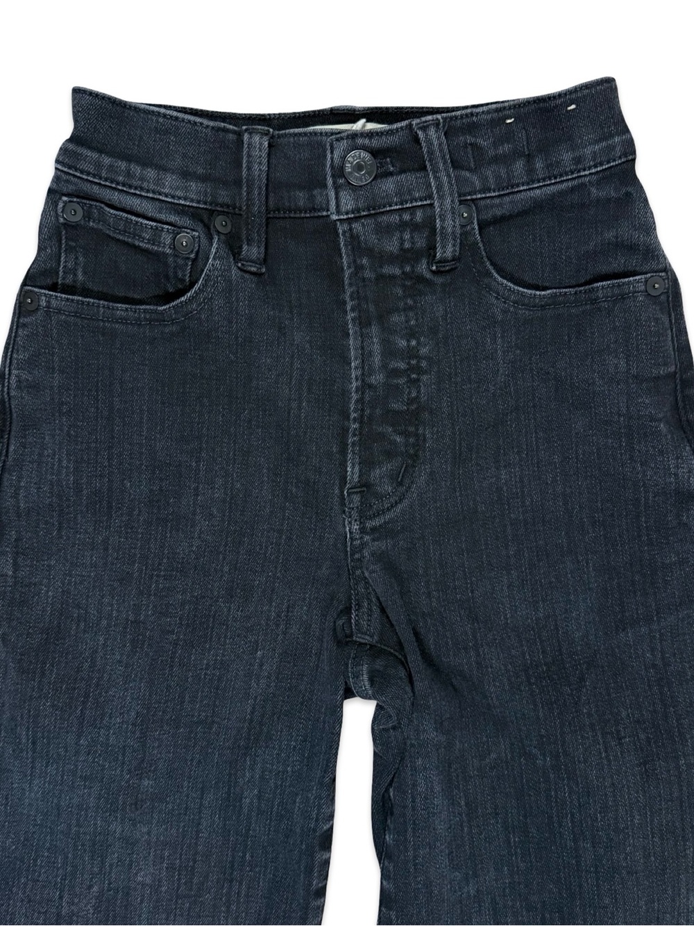 Madewell Perfect Vintage Wide-Leg Jean Black Rinse Wash Super Stretch Women’s 23 - Picture 4 of 6